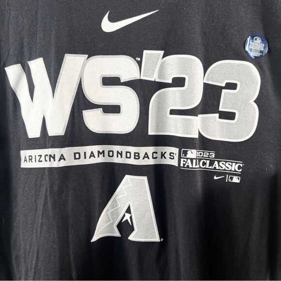 Arizona Diamondbacks Nike Black 2023 World Series T-Shirt 0720 - Picture 2 of 8